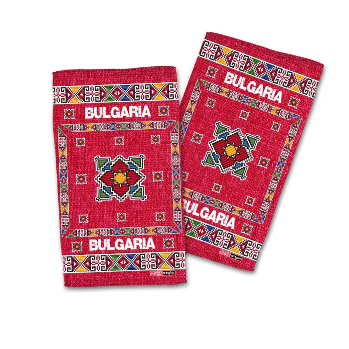 Сувенирна кърпа с Български шевици 4045 - 633 - Сувенирна кърпа с Български шевици 4045 - 633