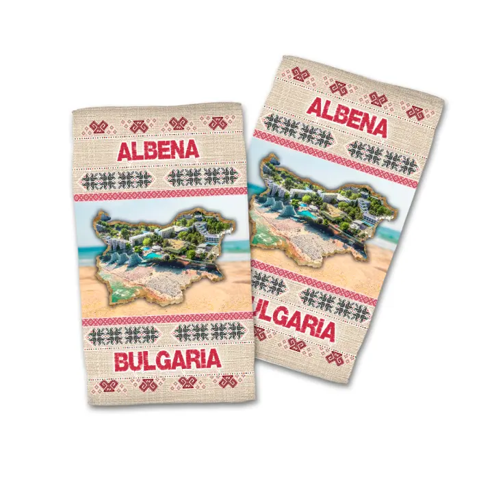 Сувенирна хавлиена кърпа Черноморие 4089 - 729 - Сувенирна хавлиена кърпа Черноморие 4089 - 729