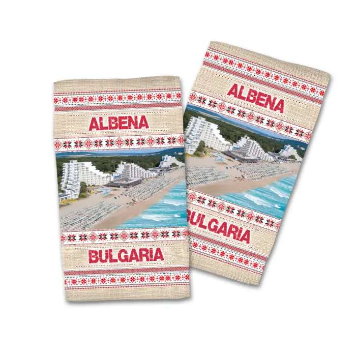 Сувенирна хавлиена кърпа Черноморие 4090 - 730 - Сувенирна хавлиена кърпа Черноморие 4090 - 730