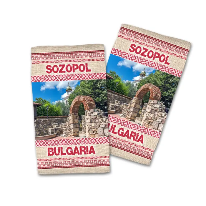 Сувенирна хавлиена кърпа Черноморие 4098 - 737 - Сувенирна хавлиена кърпа Черноморие 4098 - 737