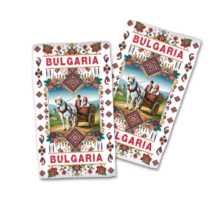 Сувенирна кърпа - Бит, традиции, обичаи. 4184 - 663 - Сувенирна кърпа - Бит, традиции, обичаи. 4184 - 663