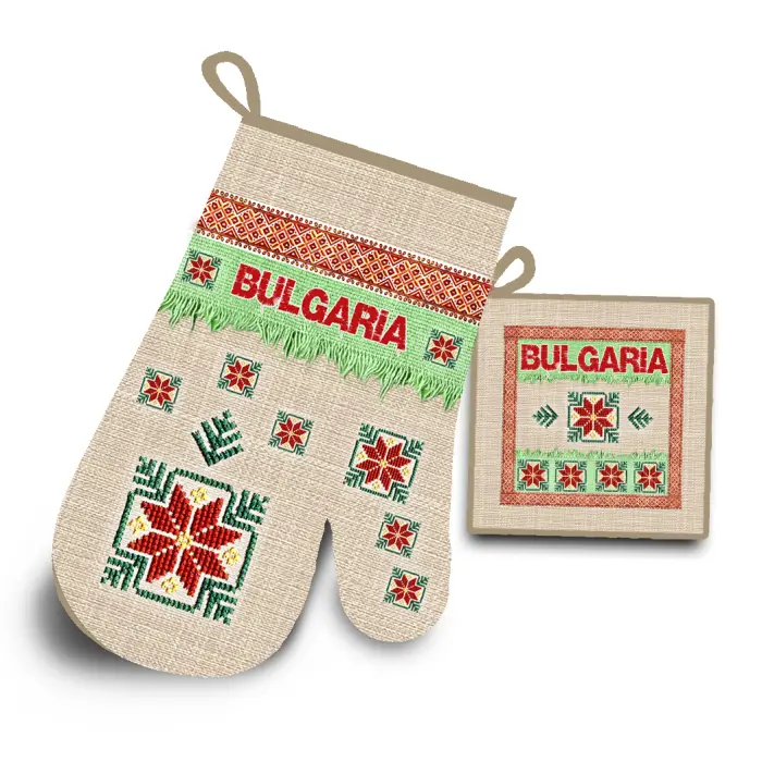 Комплект ръкохватки с български шевици 4223 - 695 - Комплект ръкохватки с български шевици 4223 - 695