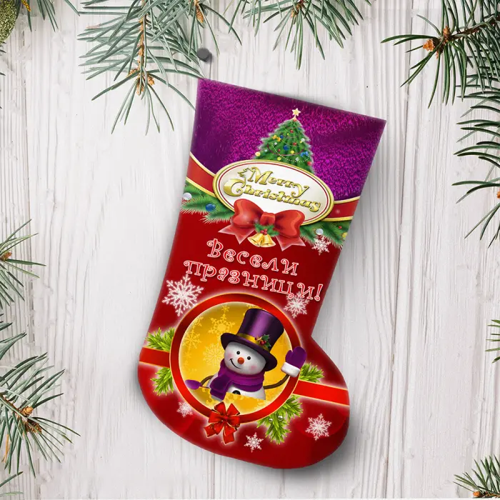 Ботуш с коледни мотиви - 2334 - 1969 - Ботуш с коледни мотиви - 2334 - 1969