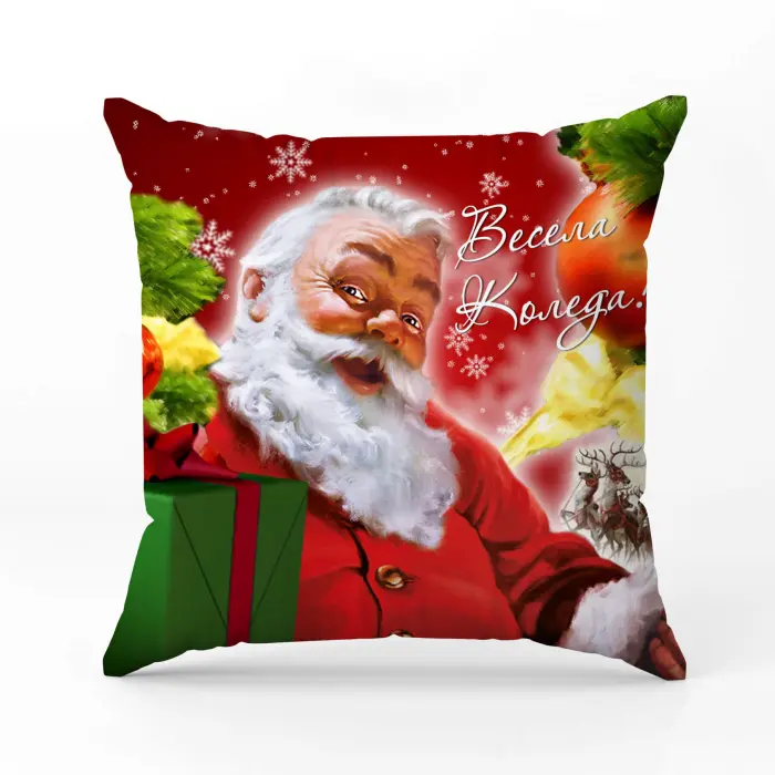 Декоративна възглавница с коледни мотиви - 2350 - 2008 - Декоративна възглавница с коледни мотиви - 2350 - 2008