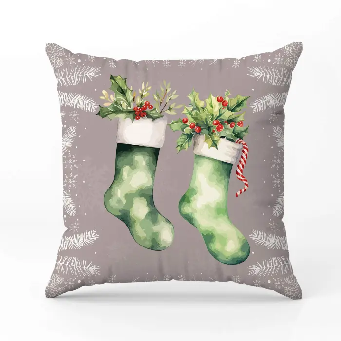 Декоративна възглавница с коледни мотиви - 2356 - 2014 - Декоративна възглавница с коледни мотиви - 2356 - 2014