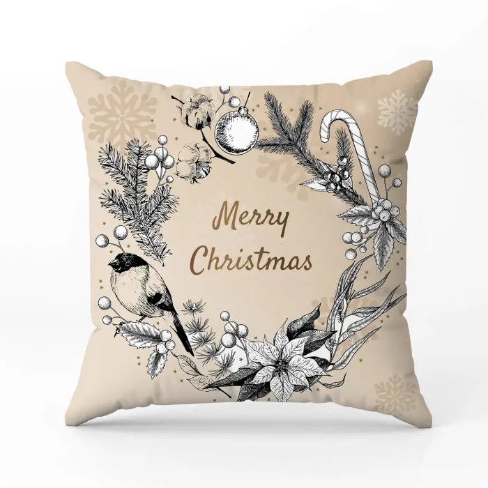 Декоративна възглавница с коледни мотиви - 2360 - 2018 - Декоративна възглавница с коледни мотиви - 2360 - 2018