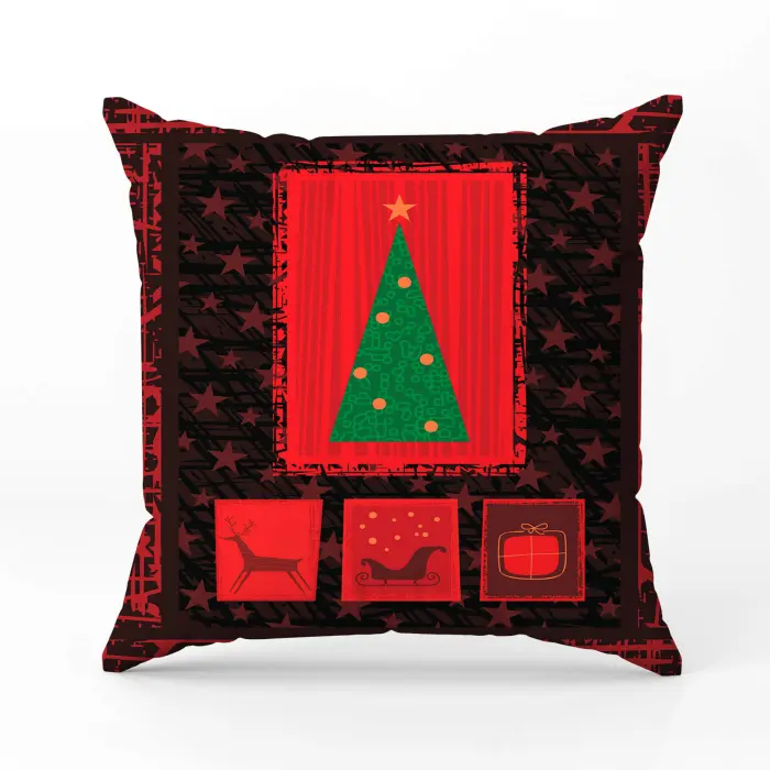 Декоративна възглавница с коледни мотиви - 2390 - 2048 - Декоративна възглавница с коледни мотиви - 2390 - 2048