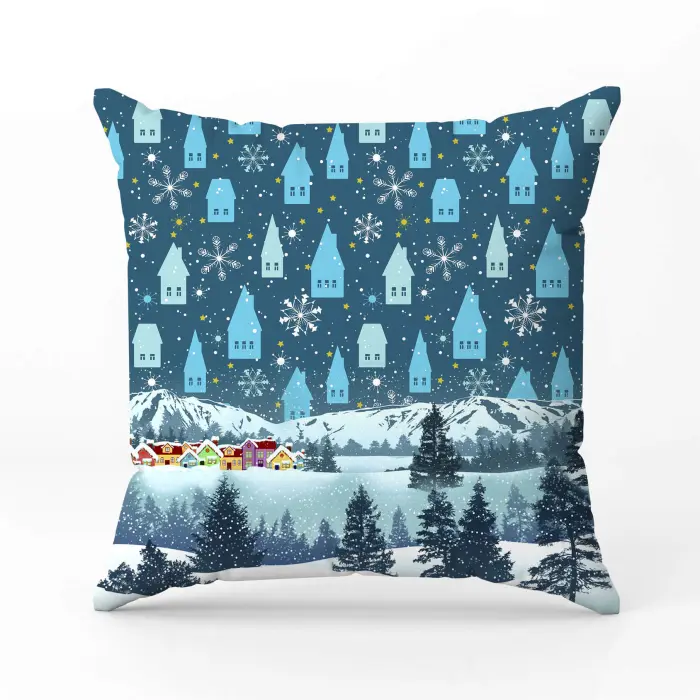 Декоративна възглавница с коледни мотиви - 2392 - 2050 - Декоративна възглавница с коледни мотиви - 2392 - 2050