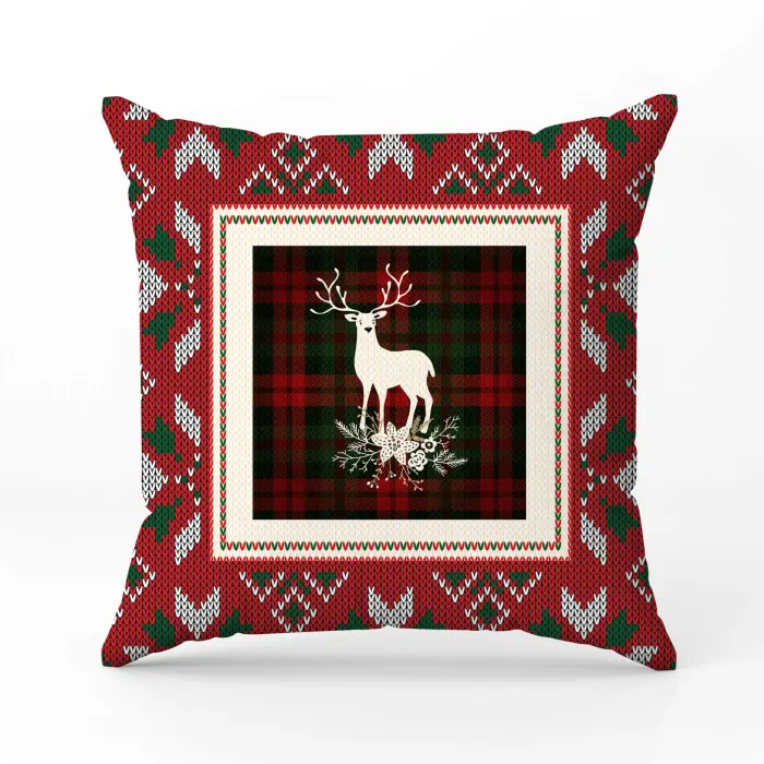 Декоративна възглавница с коледни мотиви - 2394 - 2052 - Декоративна възглавница с коледни мотиви - 2394 - 2052