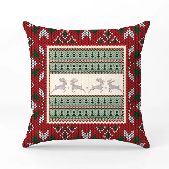 Декоративна възглавница с коледни мотиви - 2395 - 2053 - Декоративна възглавница с коледни мотиви - 2395 - 2053