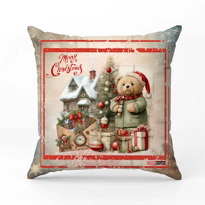 Декоративна възглавница с коледни мотиви - 4445 - 2224 - Декоративна възглавница с коледни мотиви - 4445 - 2224