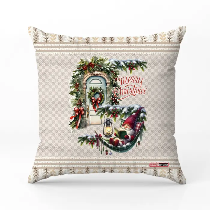 Декоративна възглавница с коледни мотиви - 5305 - 3062 - Декоративна възглавница с коледни мотиви - 5305 - 3062