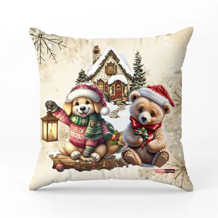 Декоративна възглавница с коледни мотиви - 5361 - 3404 - Декоративна възглавница с коледни мотиви - 5361 - 3404