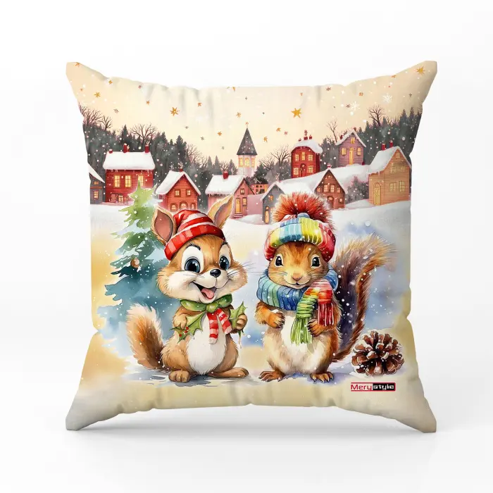 Декоративна възглавница с коледни мотиви - 5362 - 3405 - Декоративна възглавница с коледни мотиви - 5362 - 3405