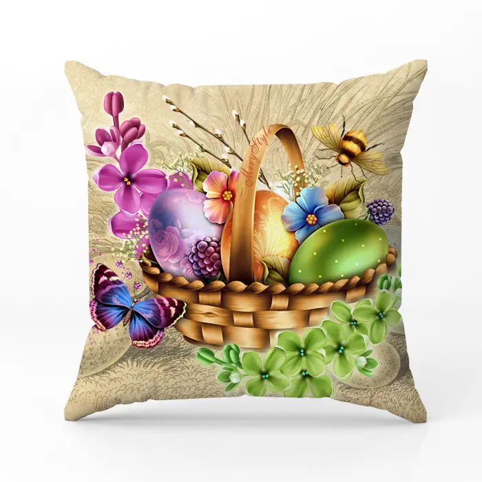 Декоративна възглавница - Великденски мотиви - 5077 - 2858 - Декоративна възглавница - Великденски мотиви - 5077 - 2858