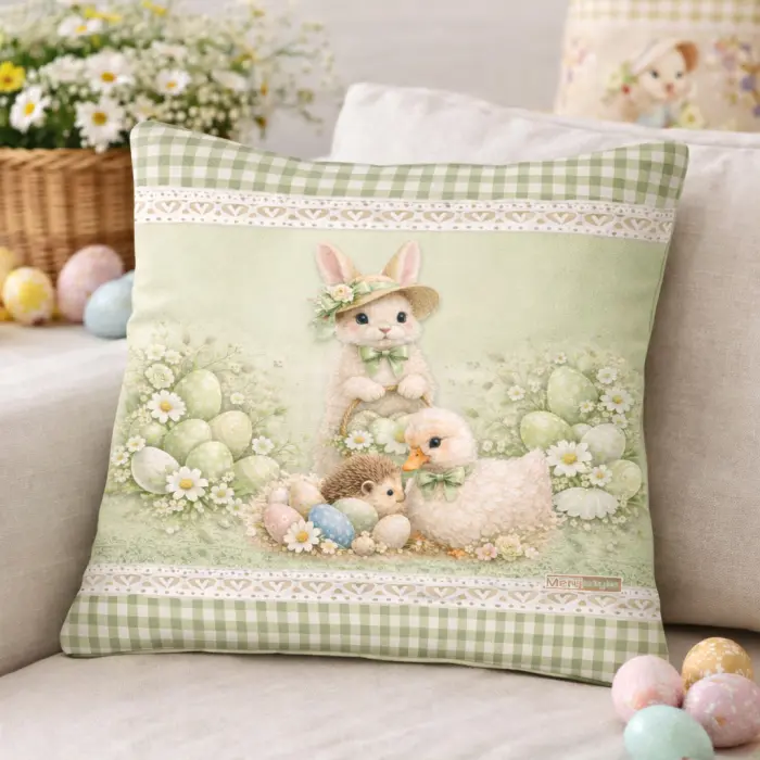 Декоративна възглавница - Великденски мотиви - 5435 - 3804 - Декоративна възглавница - Великденски мотиви - 5435 - 3804