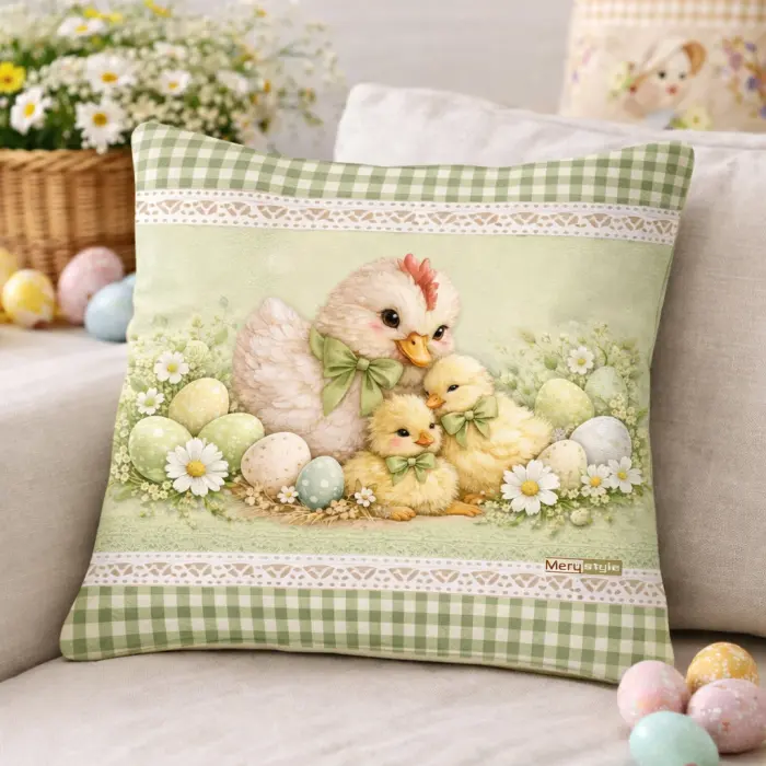 Декоративна възглавница - Великденски мотиви - 5436 - 3805 - Декоративна възглавница - Великденски мотиви - 5436 - 3805