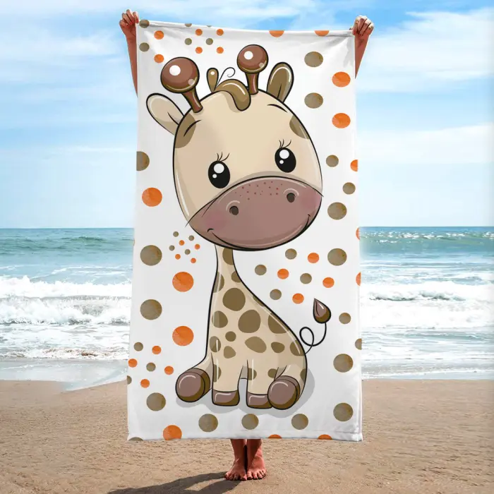 Детска хавлиена кърпа - Жираф - 531 - Детска хавлиена кърпа - Жираф - 531