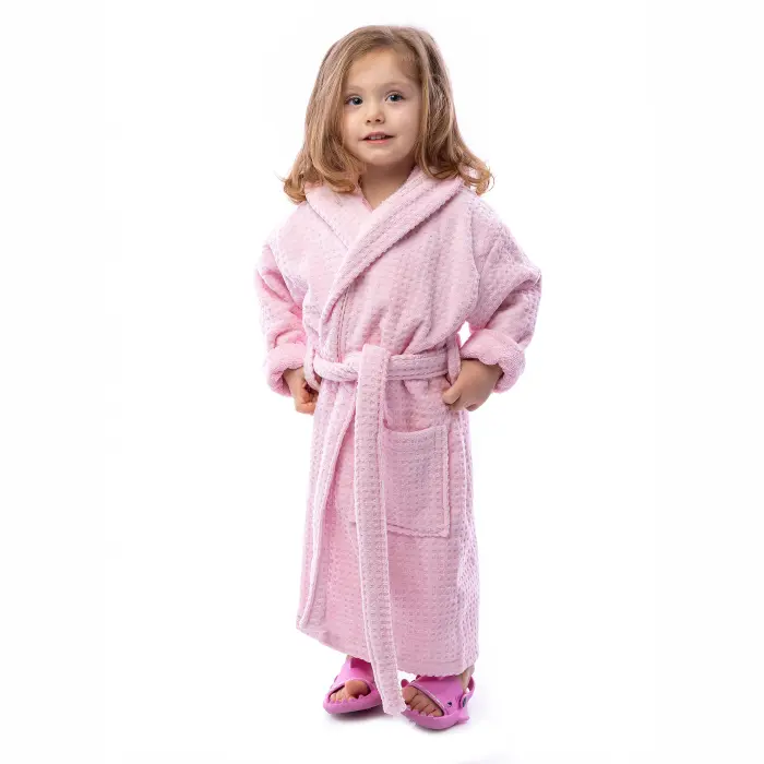 Детски халат Елеганс - Розово - 2708 - Детски халат Елеганс - Розово - 2708