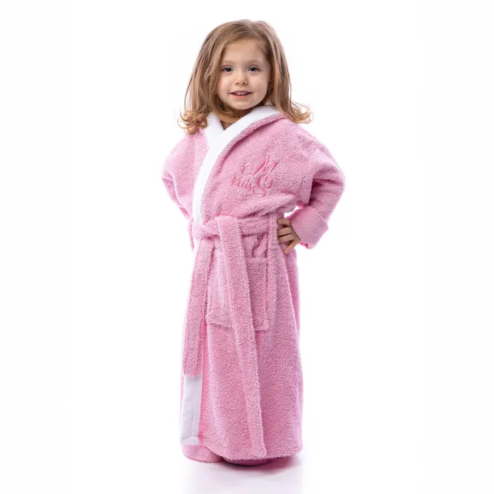 Детски халат Маер - Розов - 2583 - Детски халат Маер - Розов - 2583