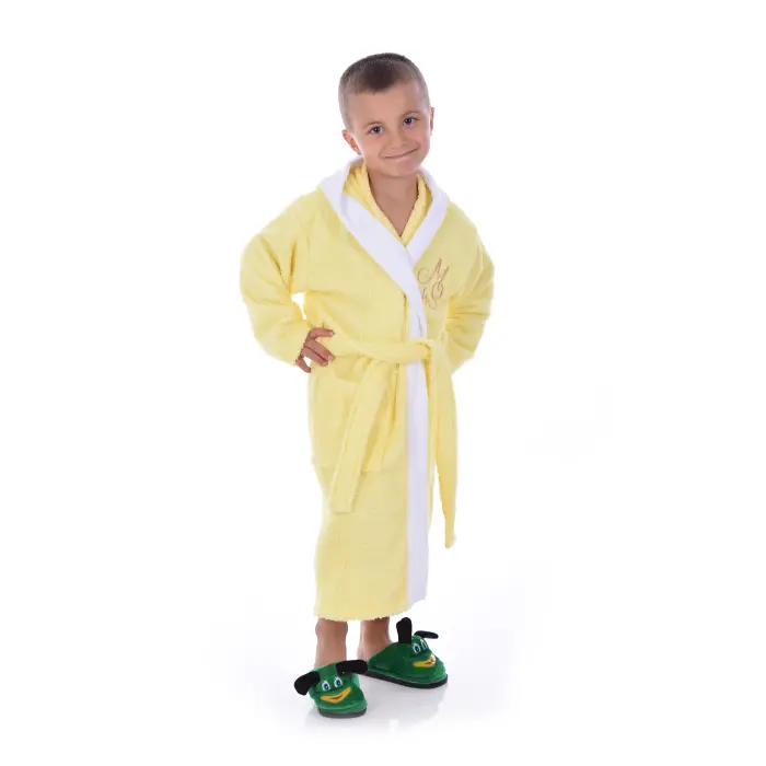 Детски халат Маер - Жълто - 2426 - Детски халат Маер - Жълто - 2426