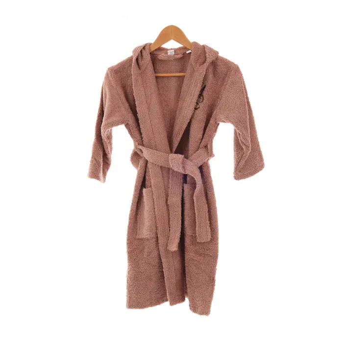 Детски халат Мери-MS кафяво - 3240 - Детски халат Мери-MS кафяво - 3240