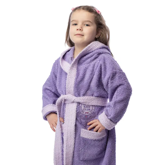 Детски халат Вивиен - Лилаво - 1247 - Детски халат Вивиен - Лилаво - 1247