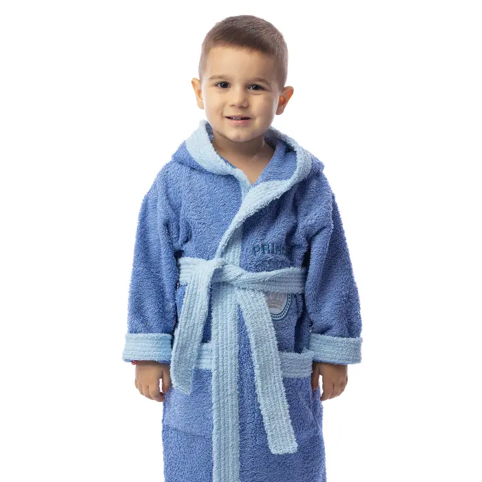 Детски халат Вивиен - Тъмно синьо - 1260 - Детски халат Вивиен - Тъмно синьо - 1260