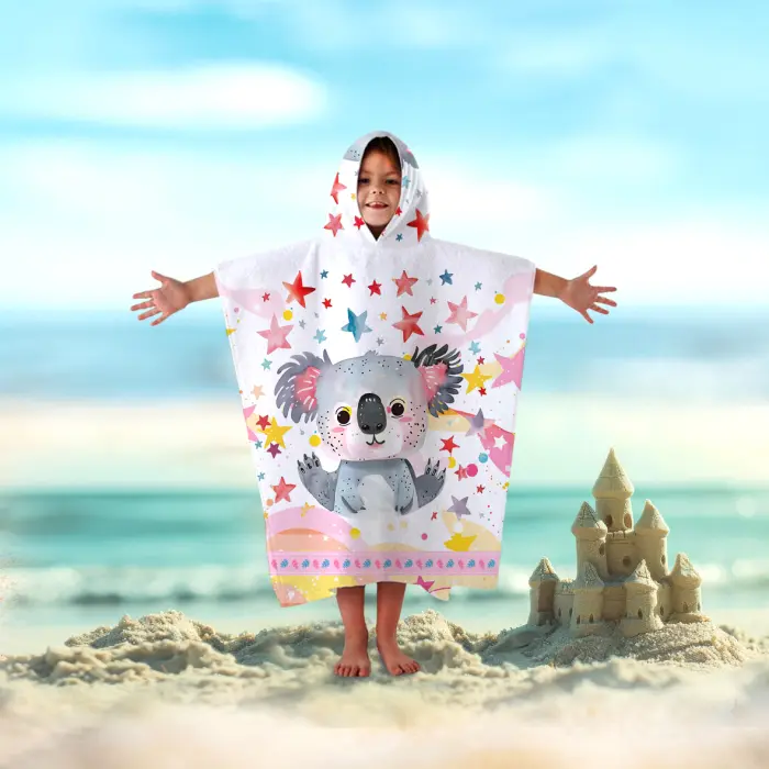 Детско хавлиено пончо - 5047 - 2918 - Детско хавлиено пончо - 5047 - 2918