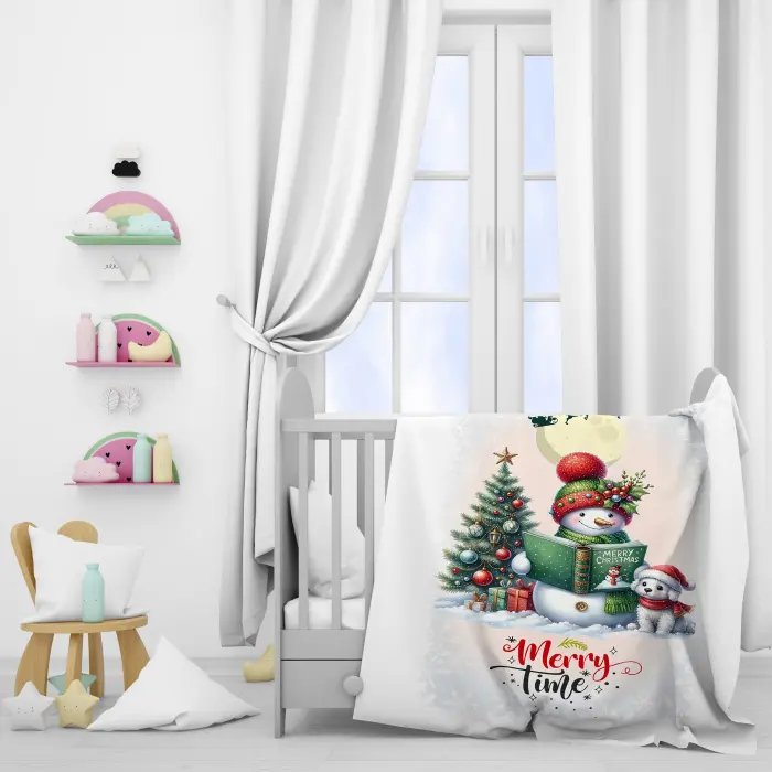 ДЕТСКО ПОЛАРЕНО ОДЕЯЛО С КОЛЕДНИ МОТИВИ 4456 - 2318 - ДЕТСКО ПОЛАРЕНО ОДЕЯЛО С КОЛЕДНИ МОТИВИ 4456 - 2318