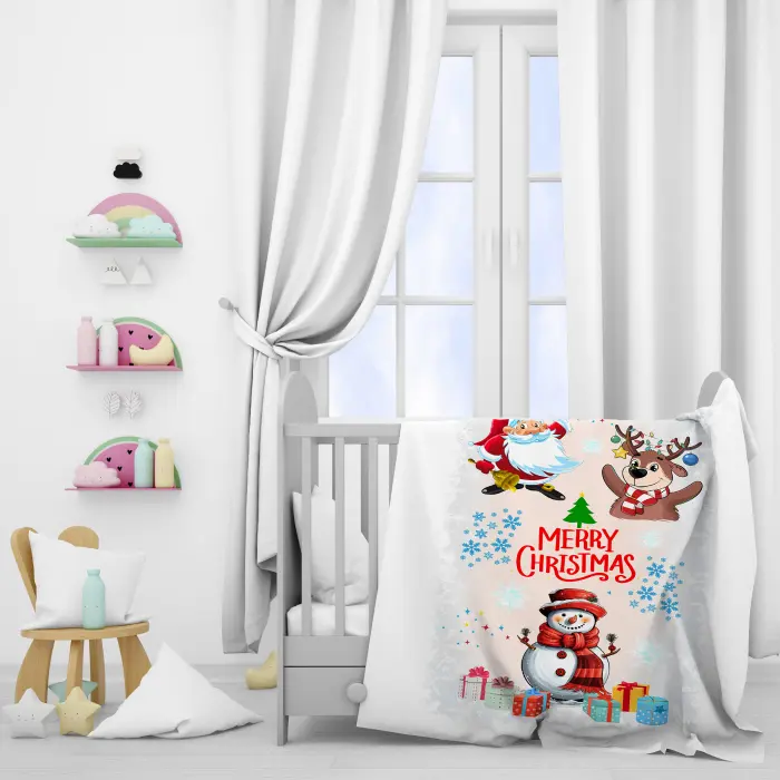 ДЕТСКО ПОЛАРЕНО ОДЕЯЛО С КОЛЕДНИ МОТИВИ 4458 - 2320 - ДЕТСКО ПОЛАРЕНО ОДЕЯЛО С КОЛЕДНИ МОТИВИ 4458 - 2320