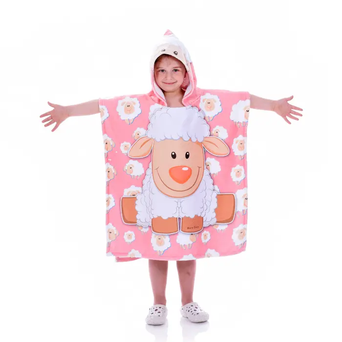 Детско пончо - Агънце - 1399 - Детско пончо - Агънце - 1399