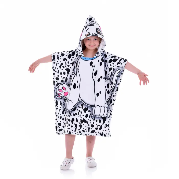 Детско пончо - Куче далматинец - 1419 - Детско пончо - Куче далматинец - 1419