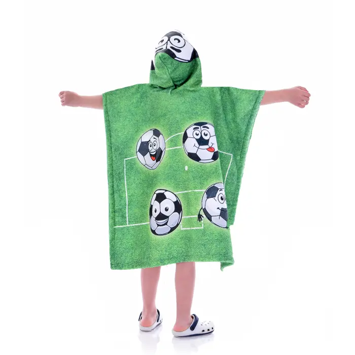 Детско пончо - Малък Футболист - 1423 - Детско пончо - Малък Футболист - 1423