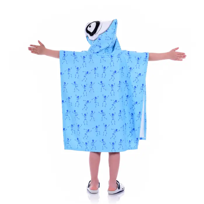 Детско пончо - Весел скелет - 1430 - Детско пончо - Весел скелет - 1430