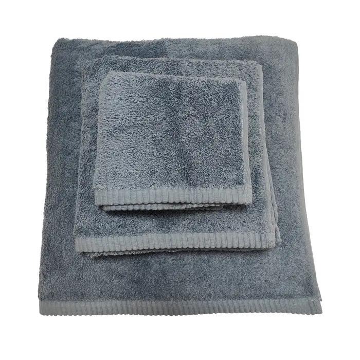 Едноцветна хавлиена кърпа 'ЛОТОС' - комплект - 3 броя - дънково - 3047 - Едноцветна хавлиена кърпа 'ЛОТОС' - комплект - 3 броя - дънково - 3047