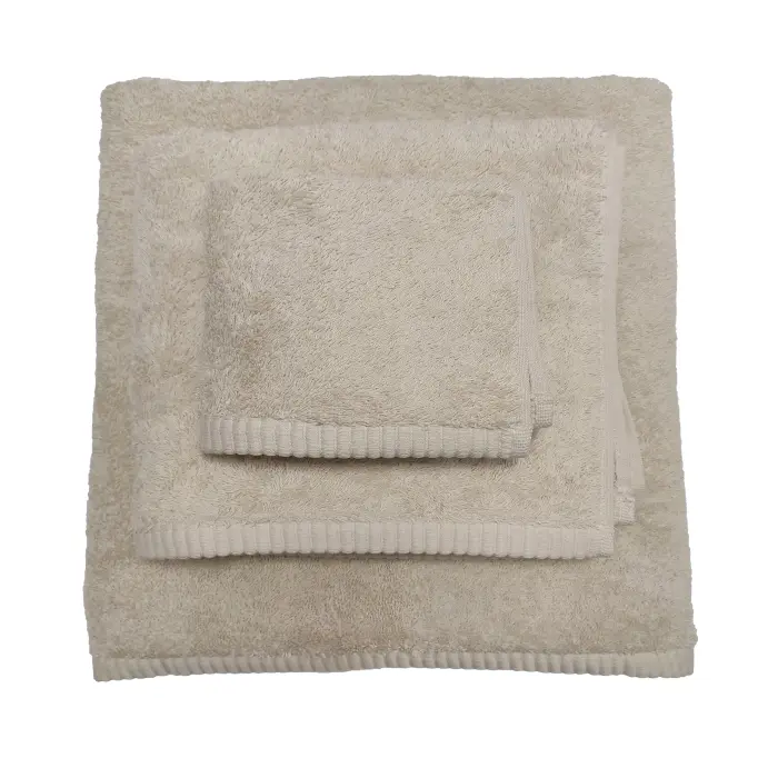 Едноцветна хавлиена кърпа "ЛОТОС" - комплект - 3 броя - крем - 3042 - Едноцветна хавлиена кърпа "ЛОТОС" - комплект - 3 броя - крем - 3042