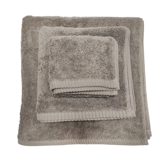 Едноцветна хавлиена кърпа "ЛОТОС" - комплект - 3 броя - светло сиво - 3044 - Едноцветна хавлиена кърпа "ЛОТОС" - комплект - 3 броя - светло сиво - 3044