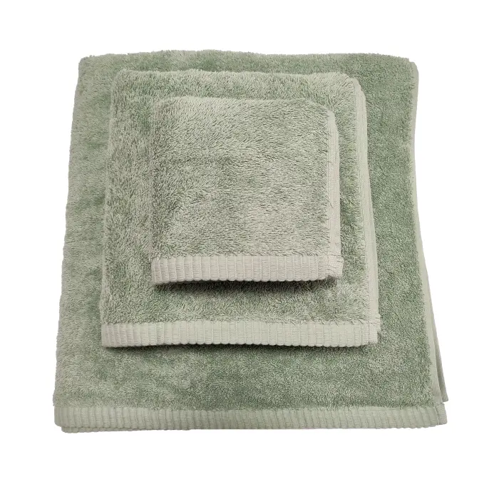 Едноцветна хавлиена кърпа "ЛОТОС" - комплект - 3 броя -зелено - 3046 - Едноцветна хавлиена кърпа "ЛОТОС" - комплект - 3 броя -зелено - 3046