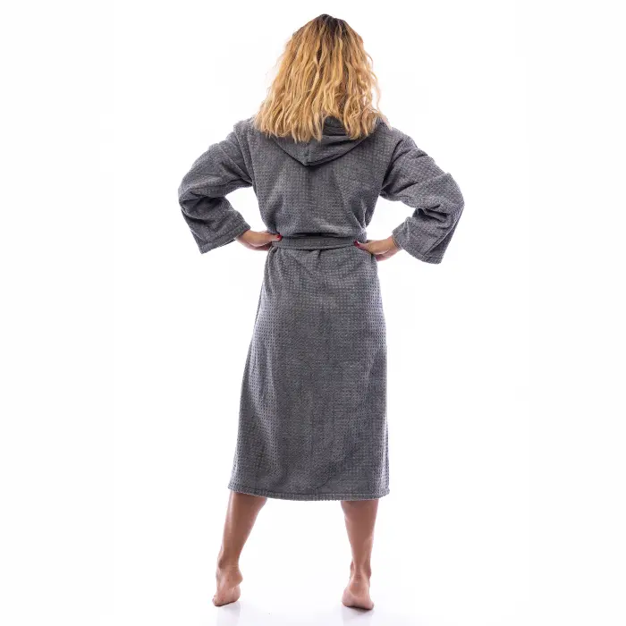 Халат Елеганс - Сив - дамски - 2649 - Халат Елеганс - Сив - дамски - 2649