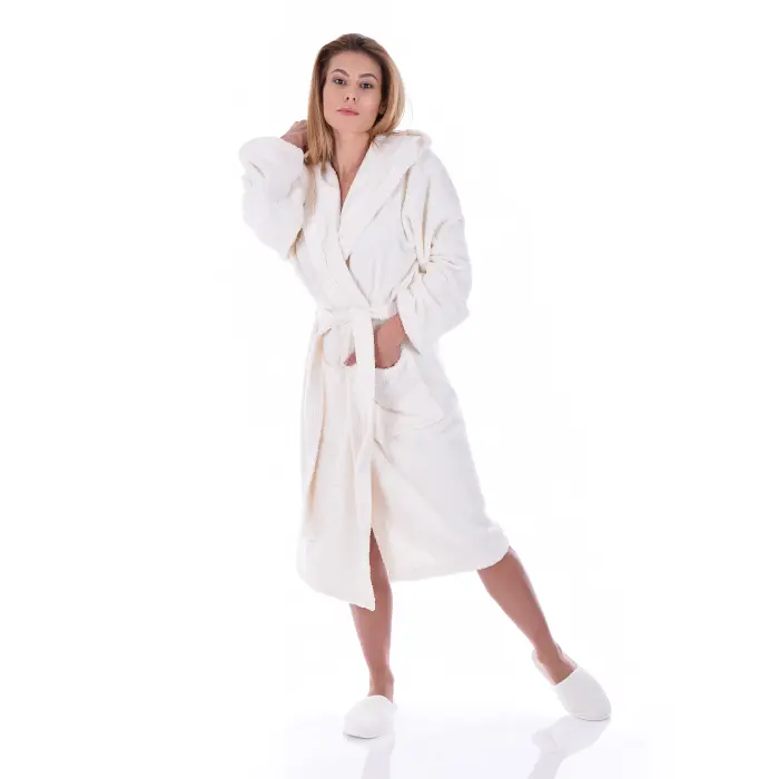 Халат Маер - Бял - дамски - 1230 - Халат Маер - Бял - дамски - 1230