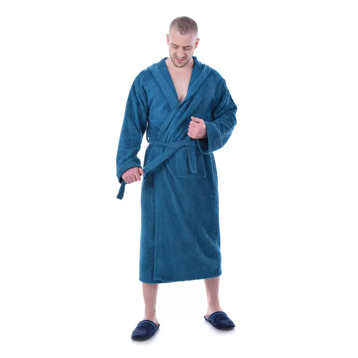 Халат Маер - Петрол - мъжки - 1197 - Халат Маер - Петрол - мъжки - 1197