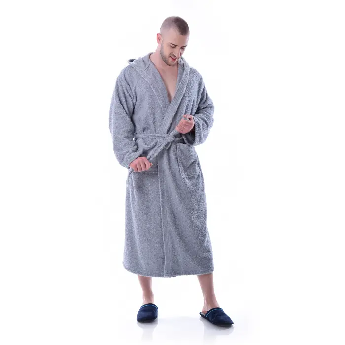 Халат Маер - Сив - мъжки - 1205 - Халат Маер - Сив - мъжки - 1205