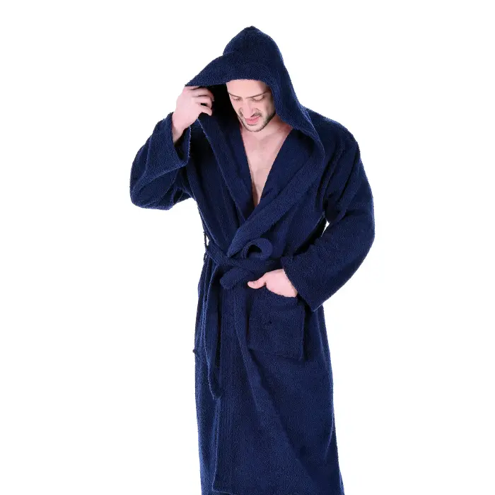 Халат Маер - Тъмно синьо - мъжки - 1188 - Халат Маер - Тъмно синьо - мъжки - 1188