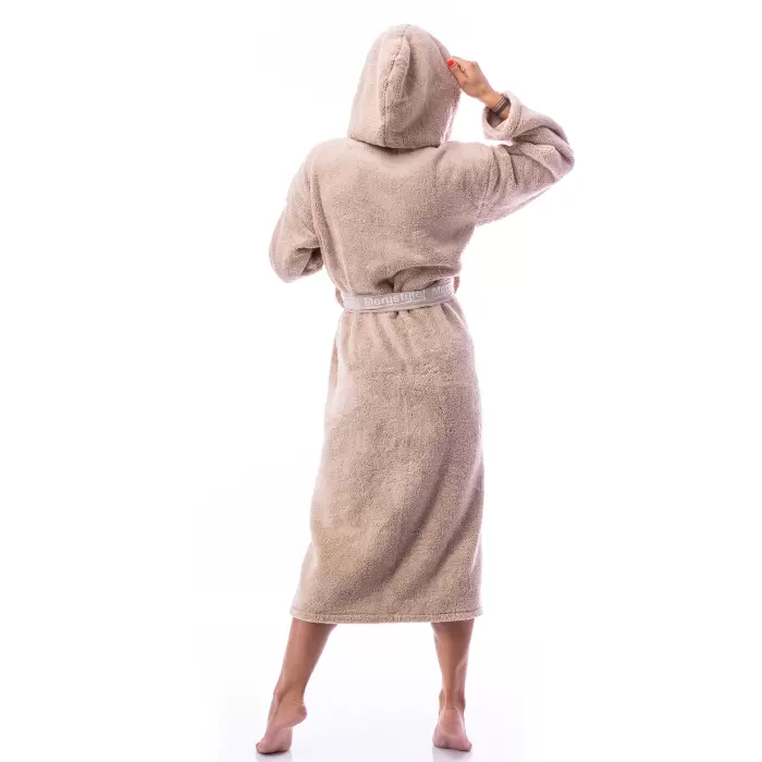 Халат Микропамук - капучино - дамски - 164 - Халат Микропамук - капучино - дамски - 164