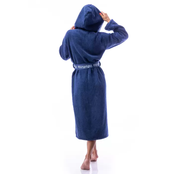Халат Микропамук - тъмно син - дамски - 232 -  Халат Микропамук - тъмно син - дамски - 232
