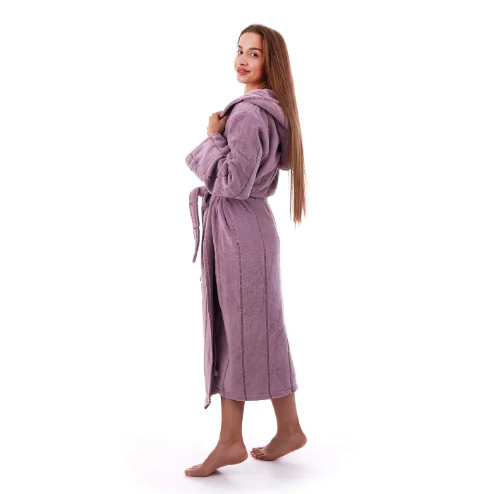 Халат нишка - Лилаво - дамски - 3469 - Халат нишка - Лилаво - дамски - 3469
