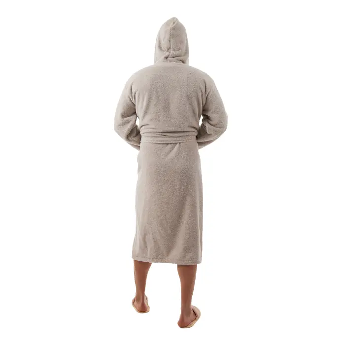 Халат Севи лого - MS - светло сив- мъжки - 3763 - Халат Севи лого - MS - светло сив- мъжки - 3763