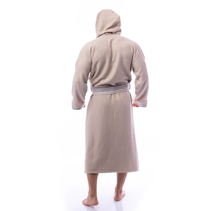 Халат Вафла Лукс - Капучино - мъжки - 68 - Халат Вафла Лукс - Капучино - мъжки - 68
