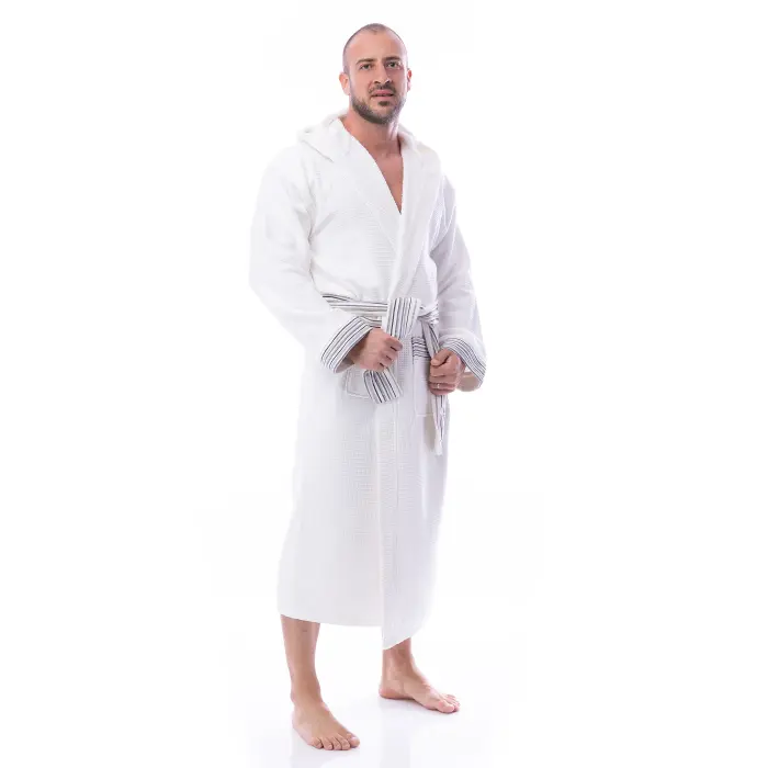 Халат Вафла Лукс - Крем - мъжки - 1885 - Халат Вафла Лукс - Крем - мъжки - 1885